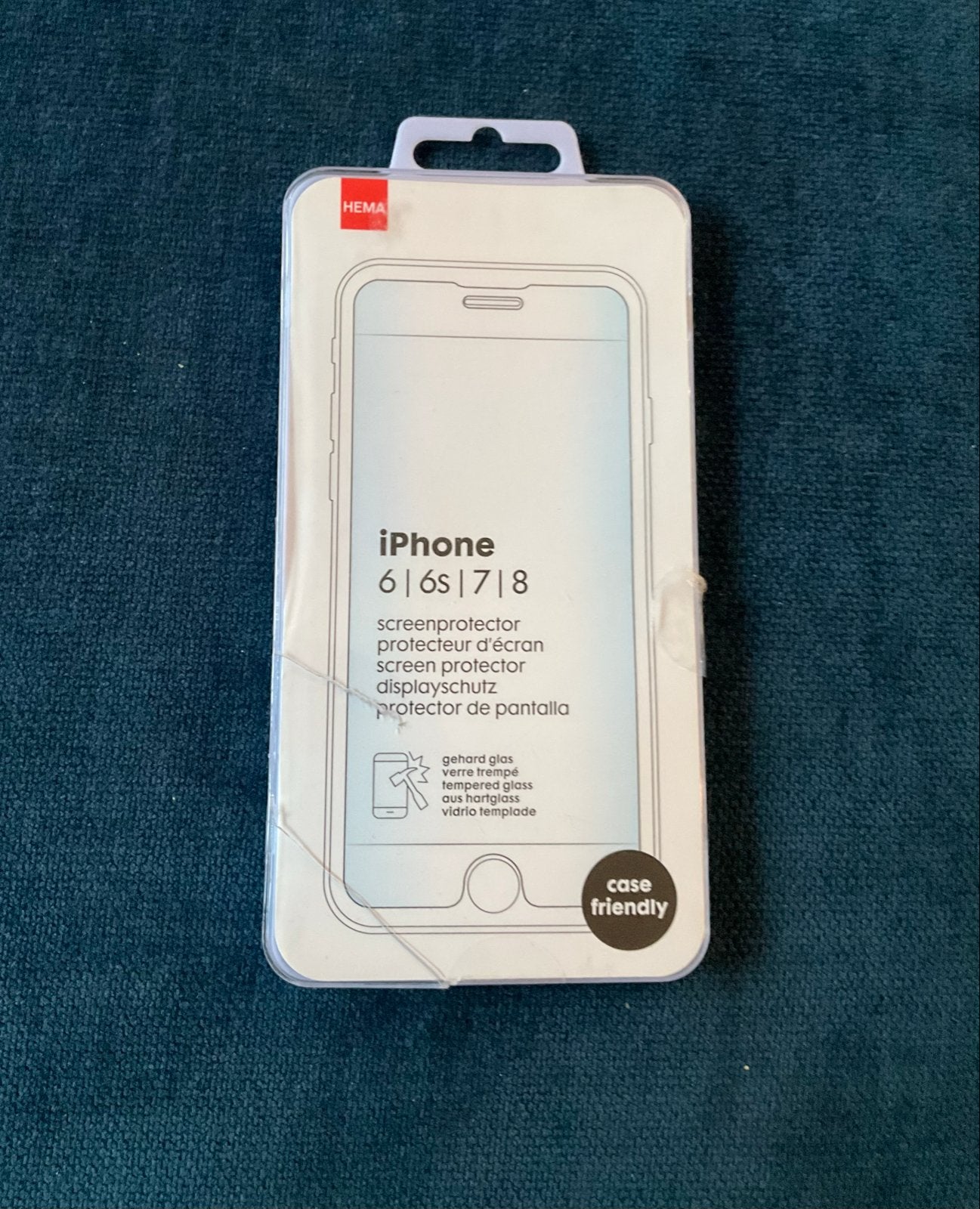 HEMA Screenprotector iPhone 6/6s/7/8 - Gehard Glas, IPhone 6, Krasbestendig, Overige merken, Nieuw