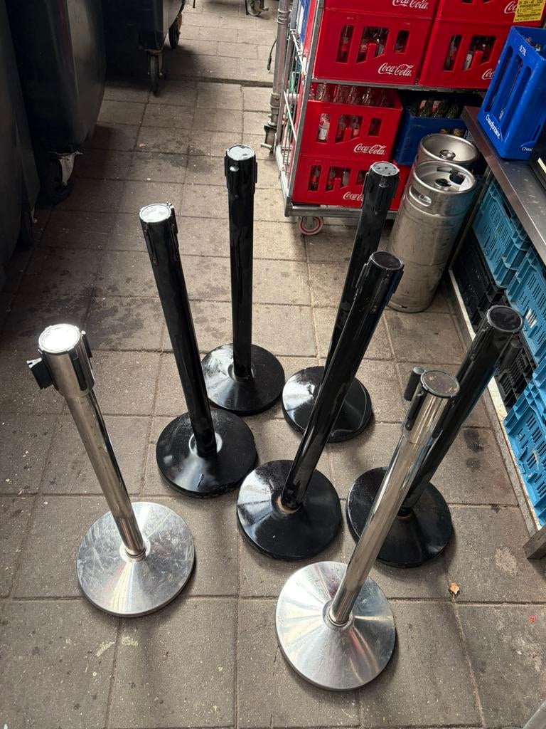 Afzetpalen 7 stuks, Ophalen of Verzenden, Gebruikt