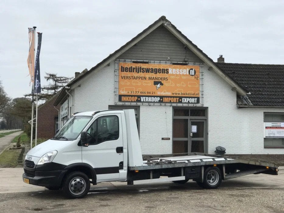 Iveco Daily 40C15 3.0 HPi Autotransporter oprijwagen AC Lier, Gebruikt, 4 cilinders, Iveco, Wit