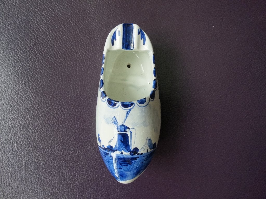 Klomp Delft, Delfts blauw asbak tevens wandvaas, Antiek en Kunst, Ophalen