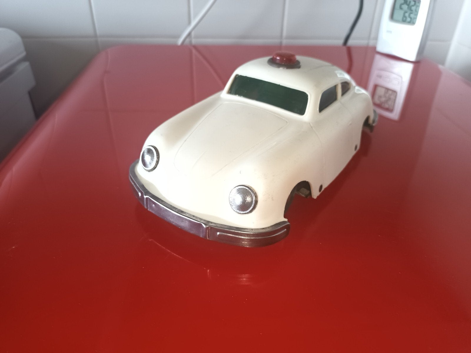 Blikken Speelgoed. porsche 356. polizei. frictie Germany ., Ophalen of Verzenden