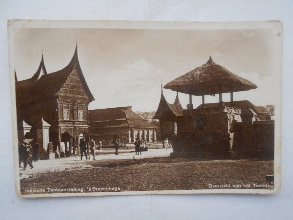 Den Haag Indische Tentoonstelling 1932 uniek beeld terrein, Ophalen of Verzenden, 1920 tot 1940, Ongelopen, Zuid-Holland