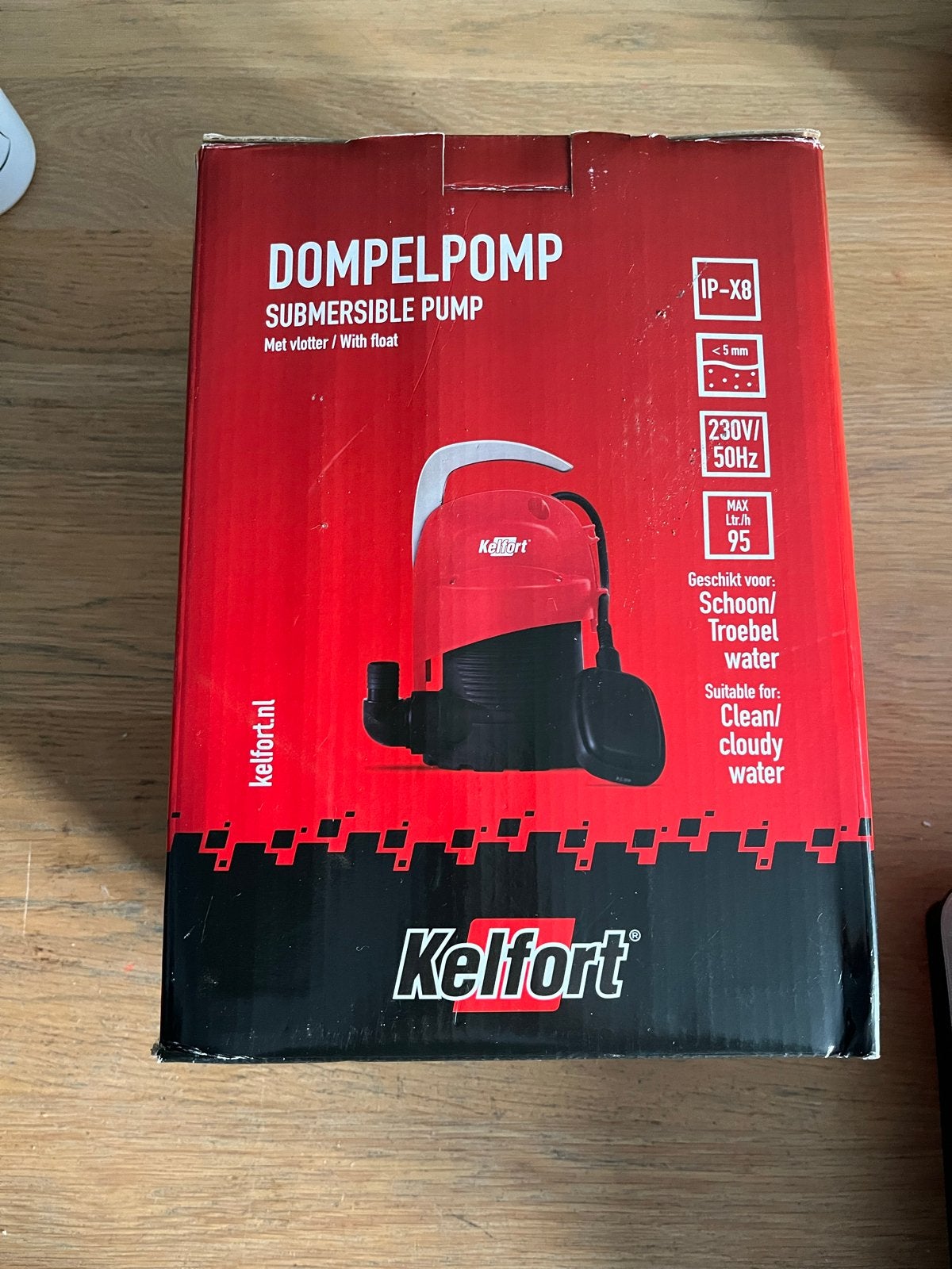 Kelfort Dompelpomp met vlotter - Geschikt voor schoon/troebe, Ophalen, Nieuw, Elektrisch, Dompelpomp