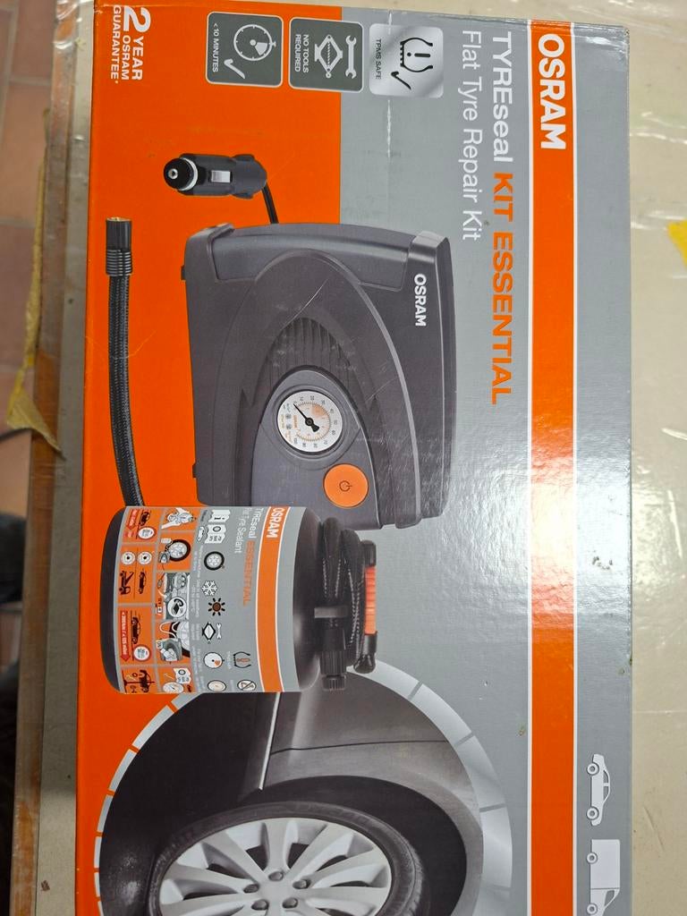 Osram TyreSeal Kit Essential - Nieuwe Banden Reparatie Set, Auto diversen, Auto-accessoires, Ophalen of Verzenden, Nieuw
