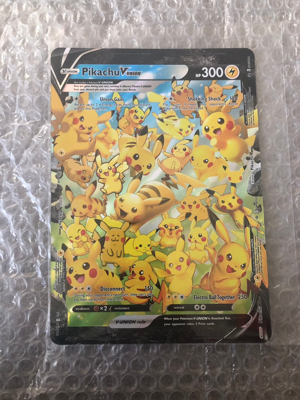 Pikachu V-Union Oversized Card, Ophalen, Nieuw, Losse kaart