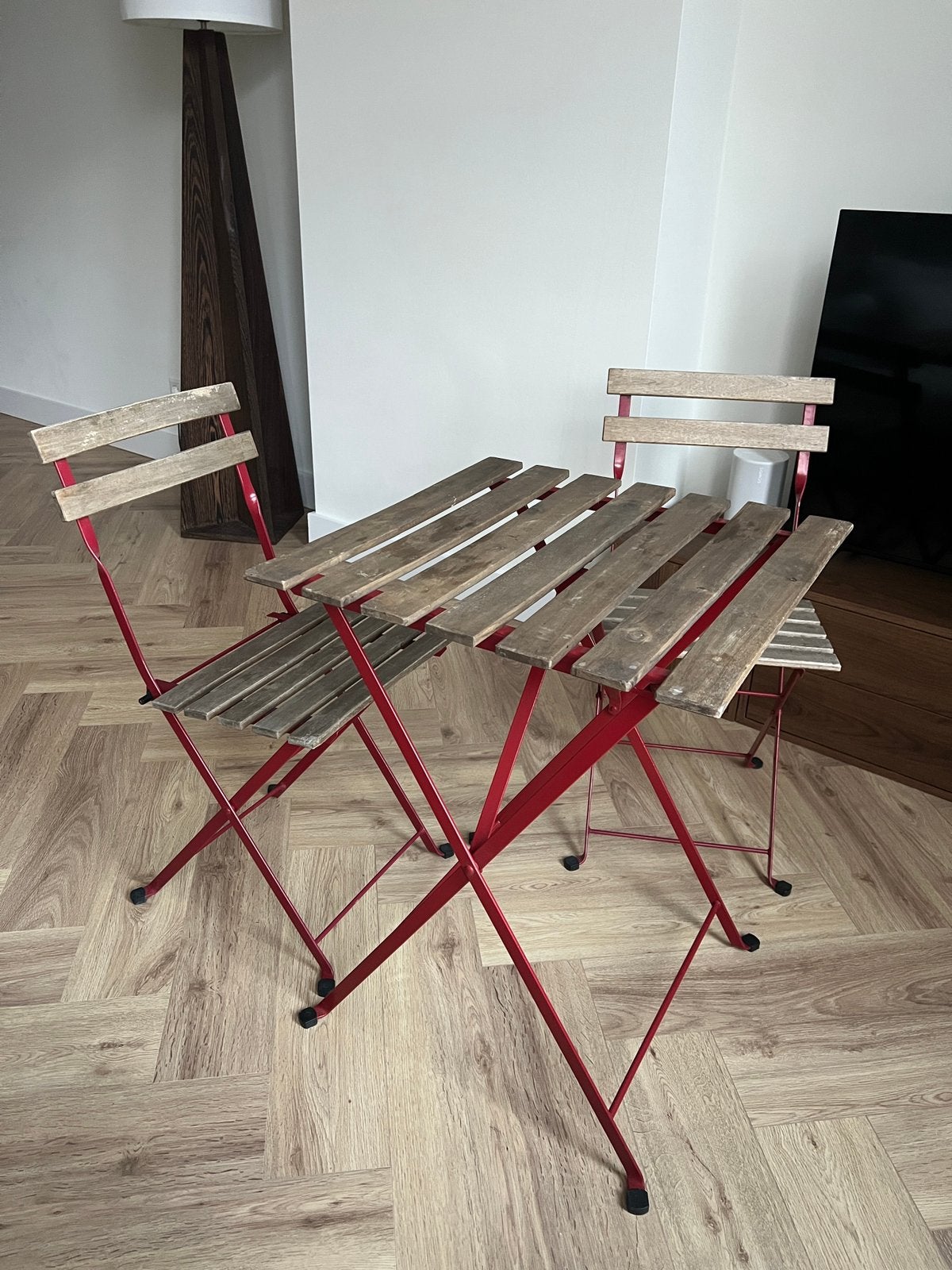 Ikea Garden Table + Chairs Set, Tuin en Terras, Gebruikt, Tuinset, Hout, Eettafel