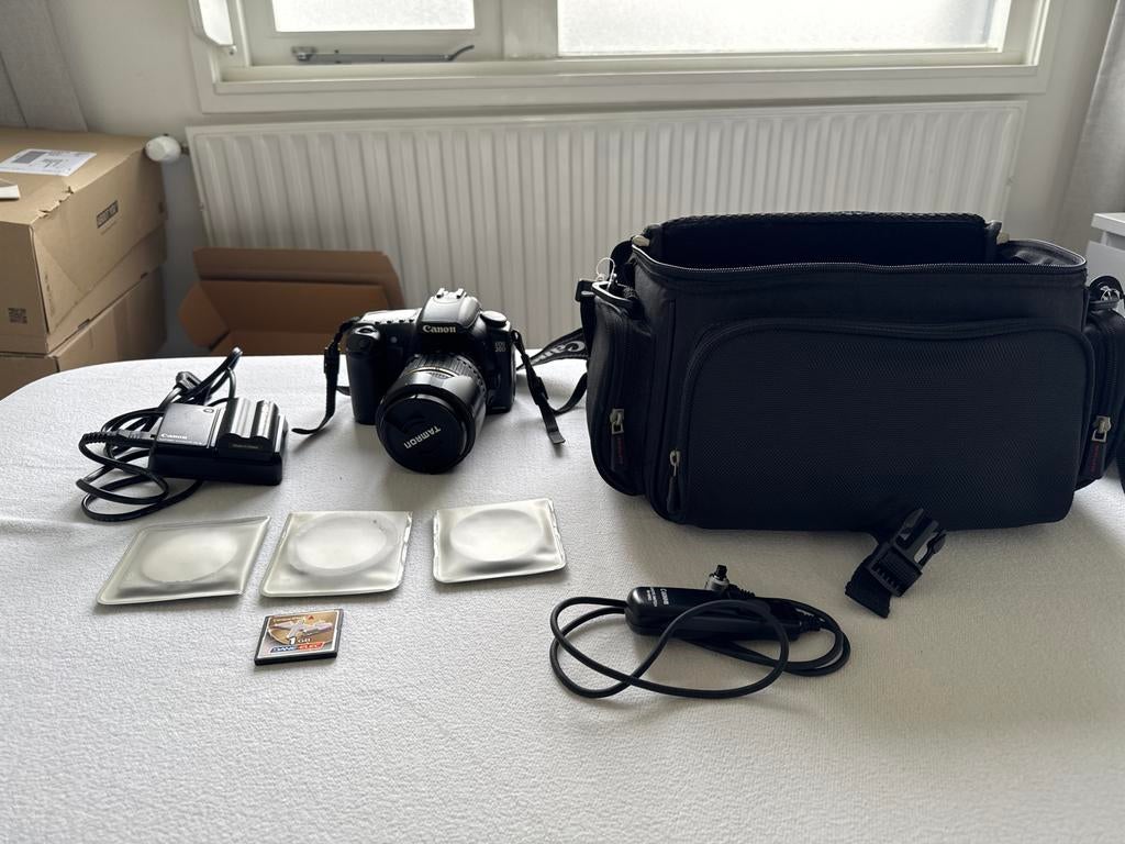 Canon EOS 20D met Tamron lens en accessoires, Audio, Tv en Foto, Fotocamera's Digitaal, Gebruikt, Spiegelreflex, Canon, Ophalen of Verzenden