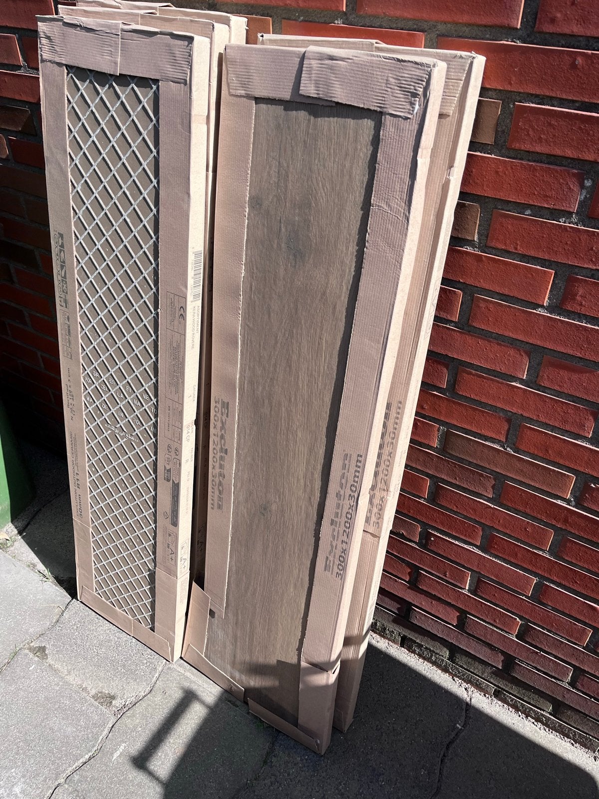Excluton 300x1200x30mm keramische tegels, houtlook, 60 cm of meer, Keramiek, Nieuw, Ophalen of Verzenden