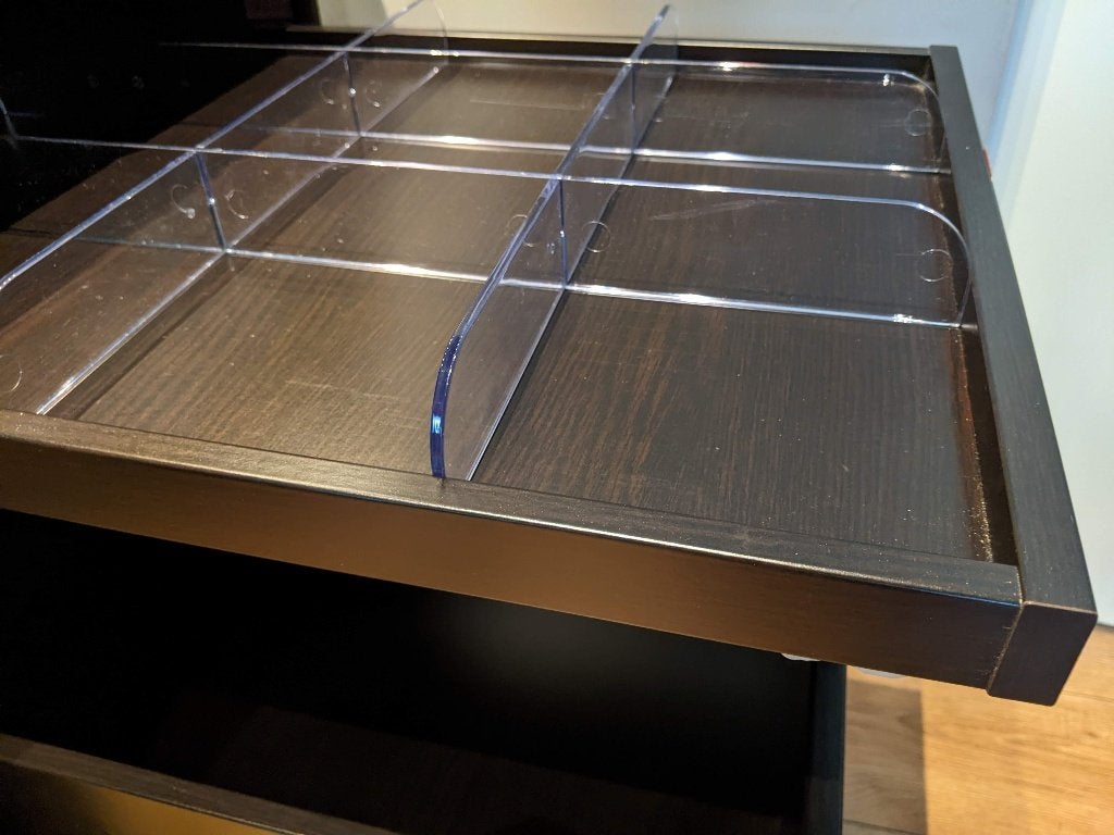 2 Ikea Komplement verdelers, Kunststof, Zo goed als nieuw, Minder dan 100 cm, 50 tot 75 cm