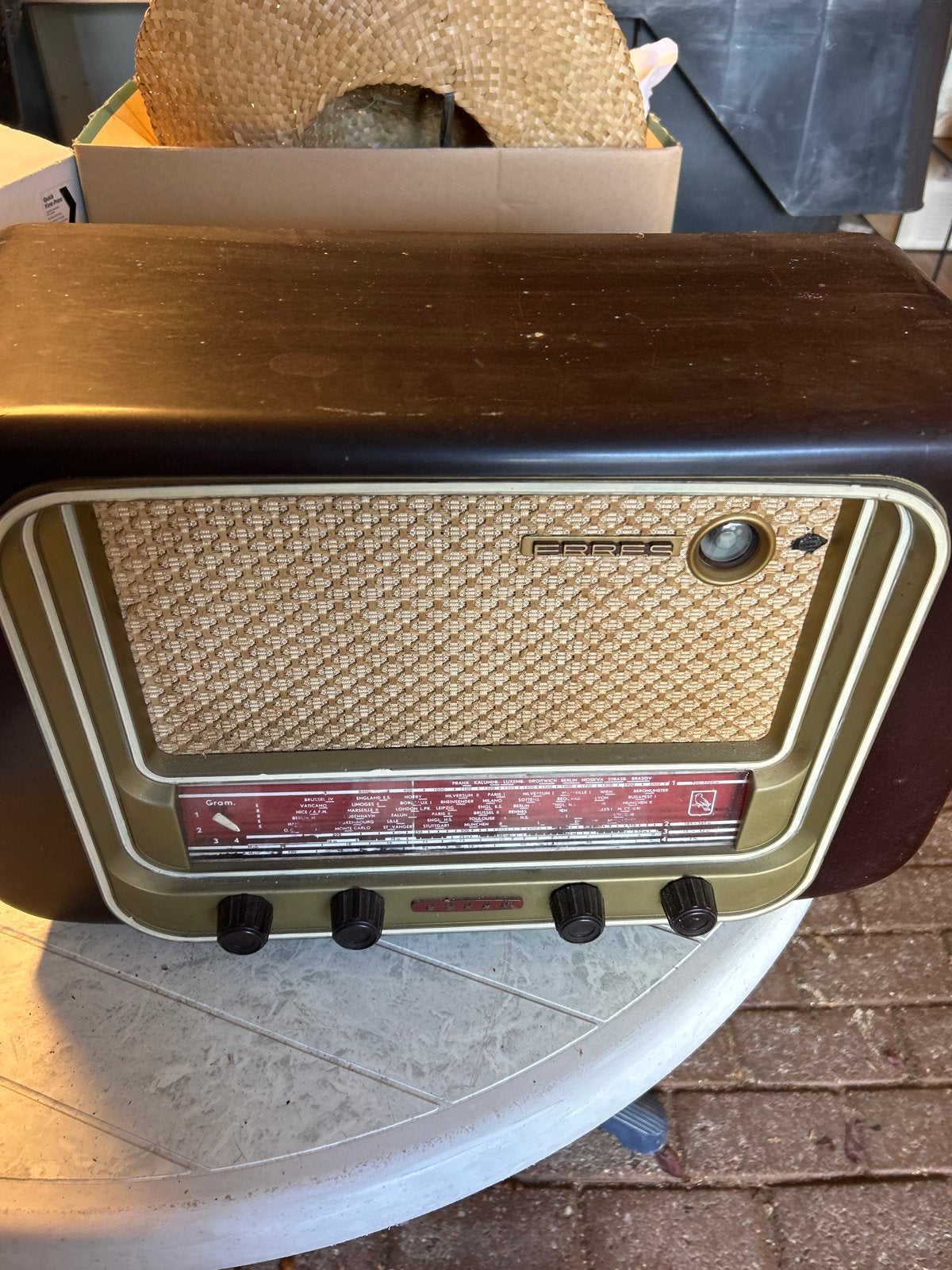 Vintage Erres buizenradio - Decoratief object, Ophalen of Verzenden, Buis of Buizen
