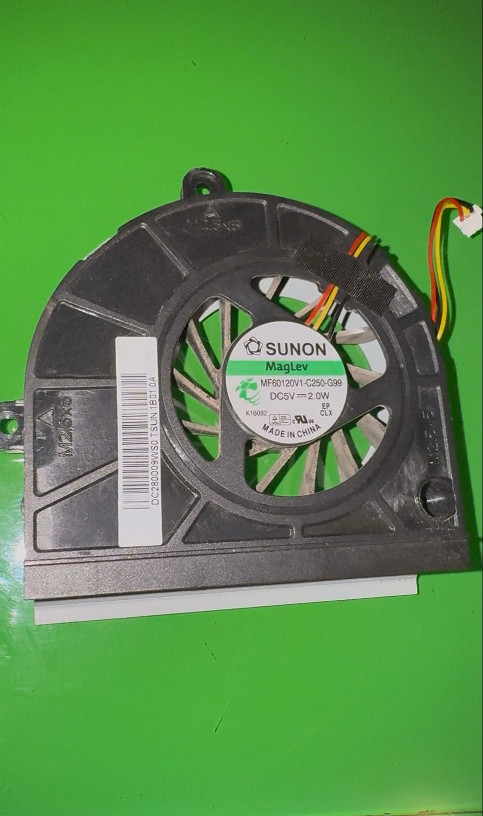 SUNON MagLev Laptop Koeler MF60120V1-C250-G99, Computers en Software, Ophalen, Gebruikt, Luchtkoeling