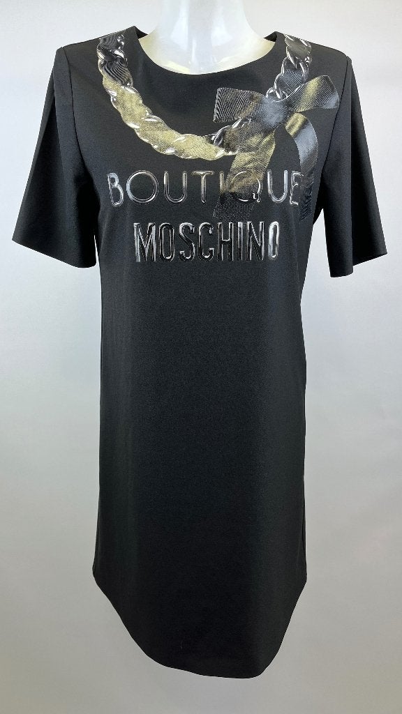 MOSCHINO BOUTIQUE Zwarte jurk  Maat 36, Zwart, MOSCHINO BOUTIQUE, Ophalen of Verzenden, Zo goed als nieuw