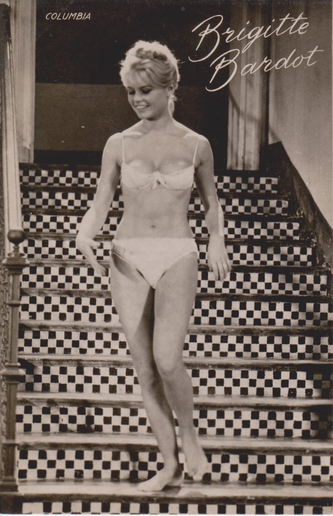 Filmsterren ansichtkaart Brigitte Bardot, Verzenden, 1940 tot 1960, Ongelopen, Sterren en Beroemdheden