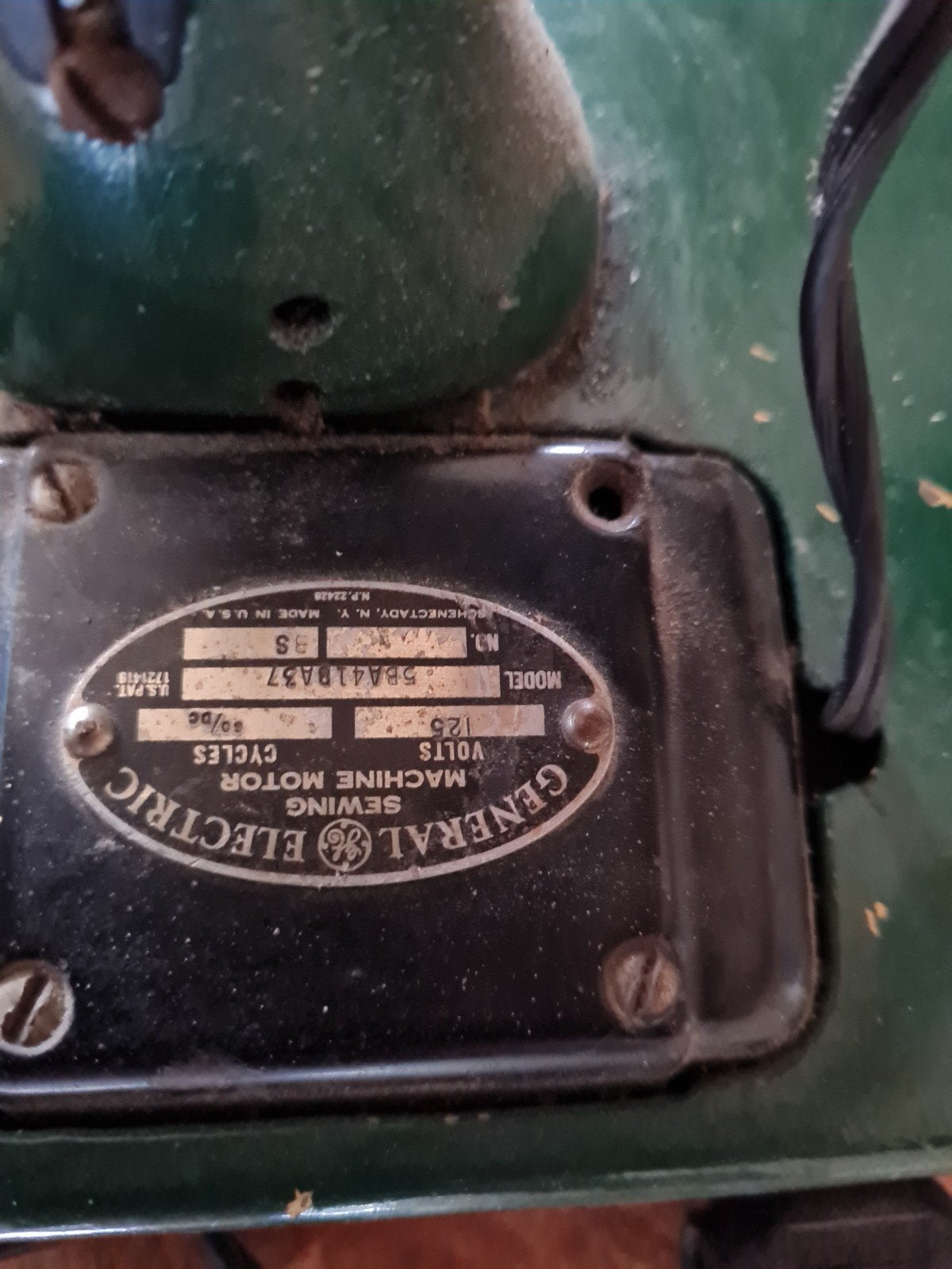 oude naaimachine  merk general Electric sewing machine motor, Ophalen of Verzenden