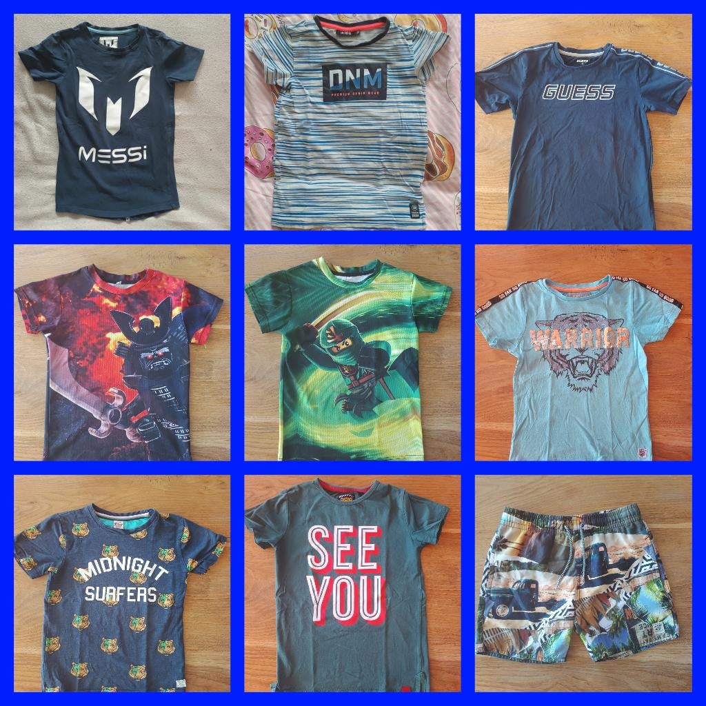 Kinderkleding jongens maat 128 (tshirts, longsleeves), Ophalen of Verzenden, Zo goed als nieuw, Jongen, Shirt of Longsleeve