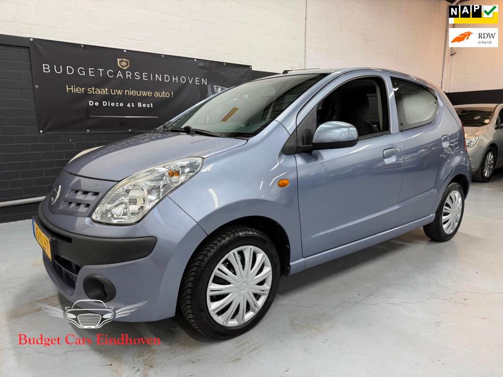 Nissan Pixo 1.0 Acenta Nap/Airco/5Drs/APK 2027!, Auto's, Nissan, Voorwielaandrijving, Euro 5, Stof, Gebruikt