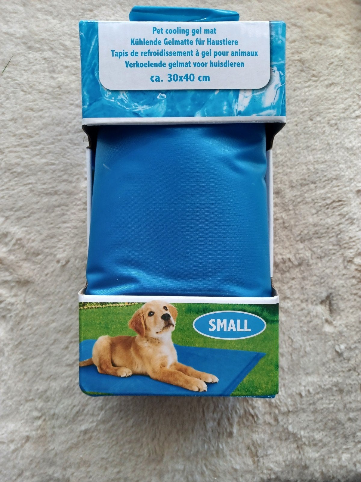 blauwe nieuwe koelmat 30 bij 40 cm, Ophalen of Verzenden, Nieuw