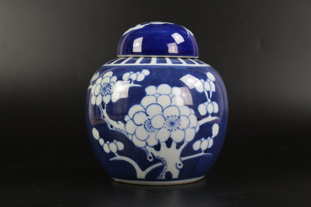 Chinees porselein gemberpot Kangxi stijl blauw wit Republiek, Antiek en Kunst, Ophalen of Verzenden