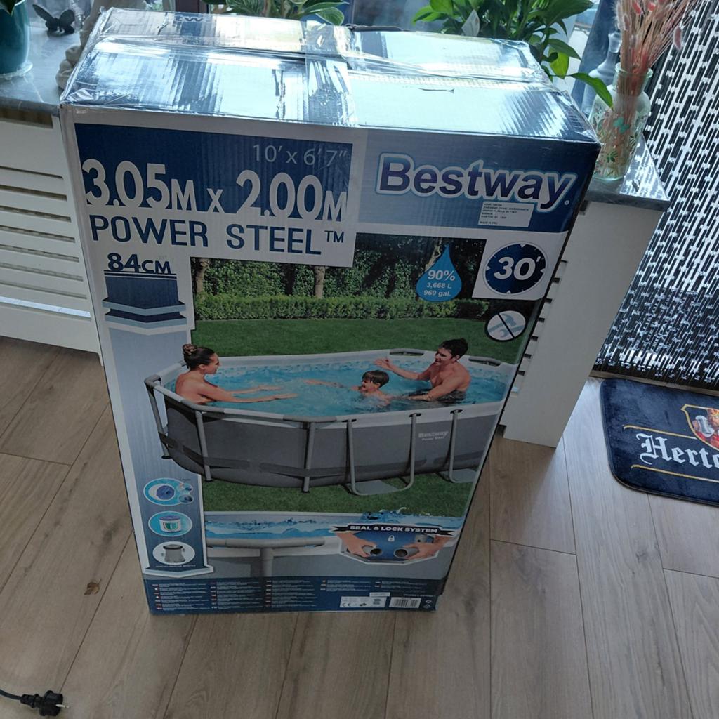 Te koop zwembad bestway afmetingen 305m200m met toebehoren, Ophalen