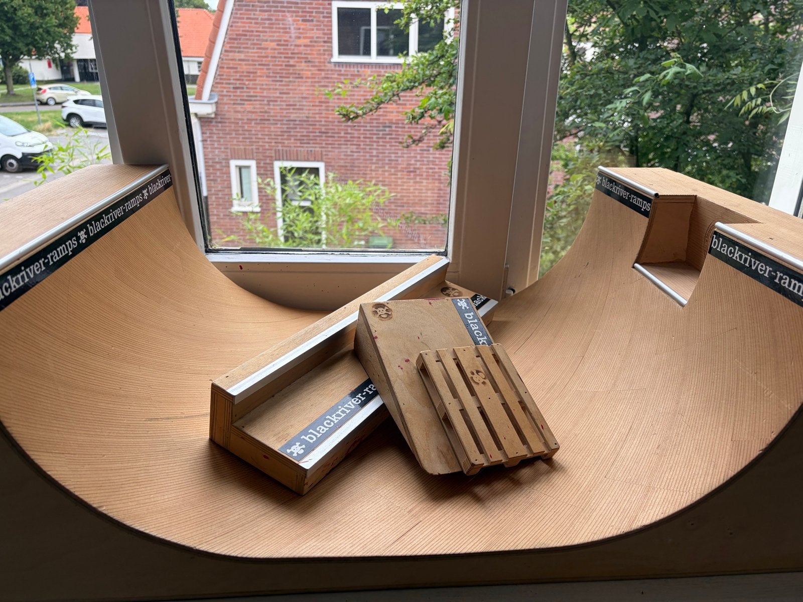 Blackriver Ramps Fingerboard Set - Halfpipe, Rails, Pallet, Ophalen, Gebruikt
