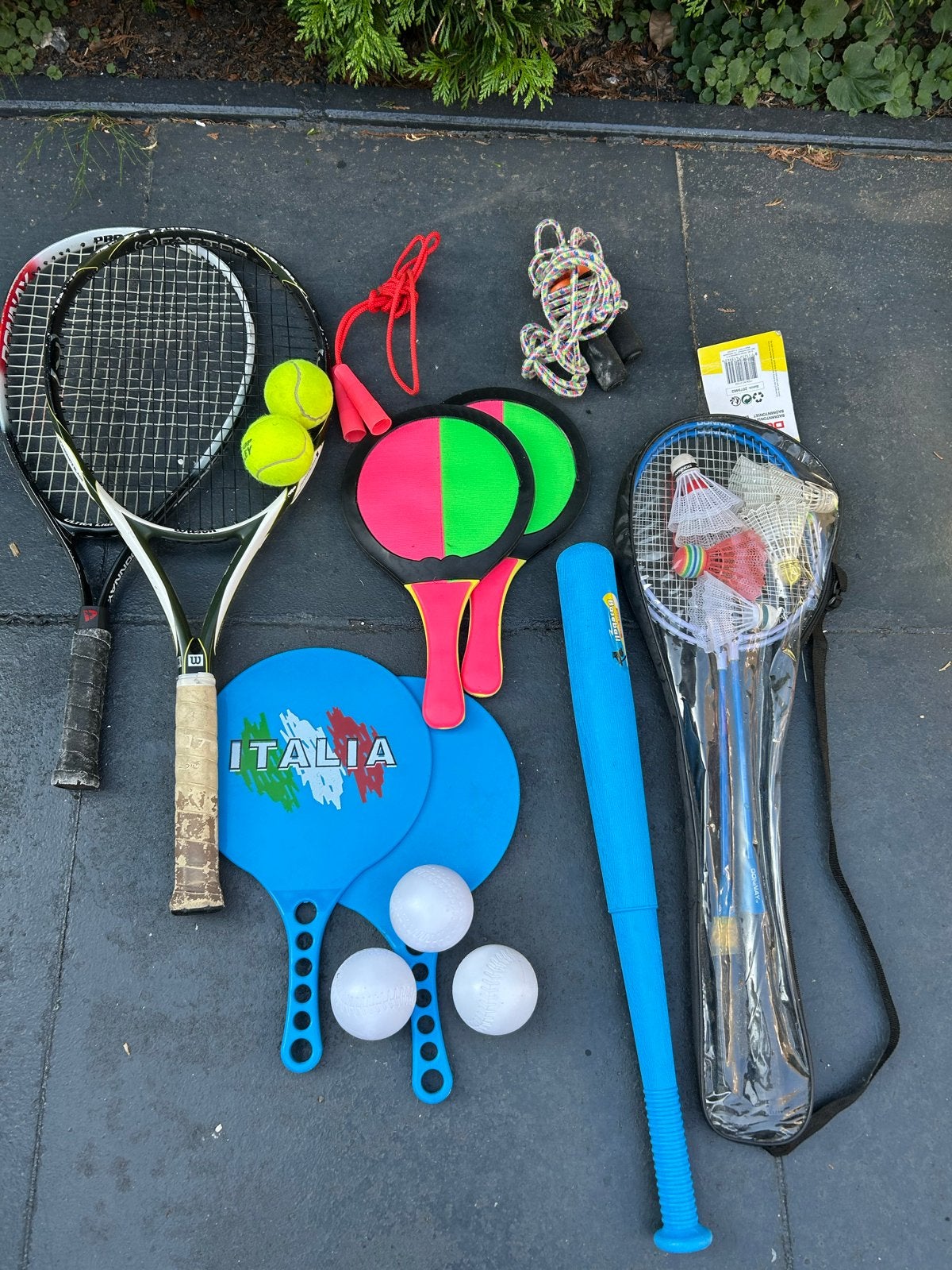 Diverse sport- en spelset voor buitenplezier, Ophalen, Gebruikt