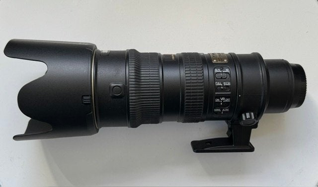 Nikon AF-S VR 70-200 mm, Audio, Tv en Foto, Fotocamera's Digitaal, Beeldstabilisatie, Handleiding, Ophalen of Verzenden, Zo goed als nieuw
