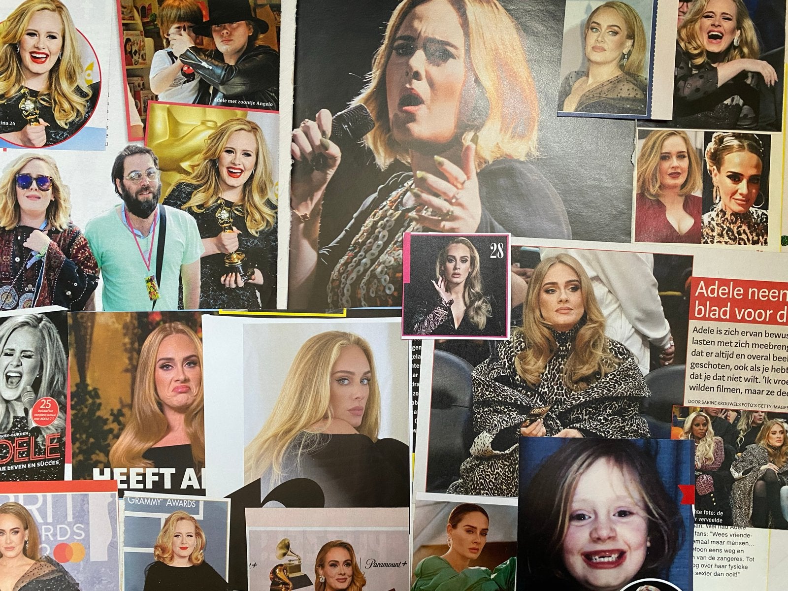 Adele Knipsels - Verzameling van tijdschriftartikelen, Verzamelen, Ophalen of Verzenden