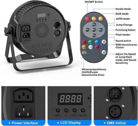LED Stage Lamp – Podiumverlichting – DJ Lamp – Discolamp, Corvance B.V., Verzenden, Nieuw, Corvancebol@gmail.com