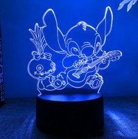 Nieuwe 3d stitch kinder lamp, Ophalen of Verzenden, Nieuw, Overige typen