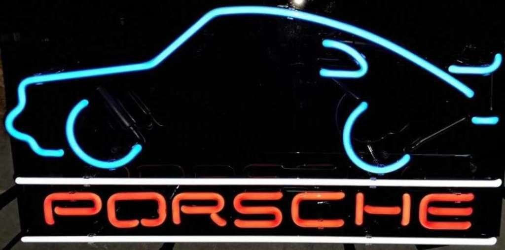 Porsche 911 logo neon lichtreclame decoratie showroom garage, Ophalen of Verzenden, Nieuw, Lichtbak of (neon) lamp
