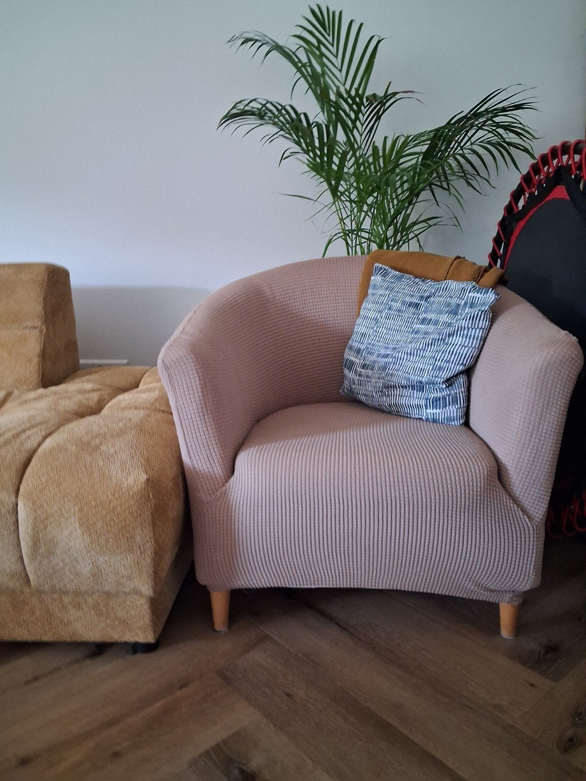 Stoel IKEA Tullstra fauteuil met hoes, Huis en Inrichting, Ophalen, Overige kleuren, Zo goed als nieuw, Eén
