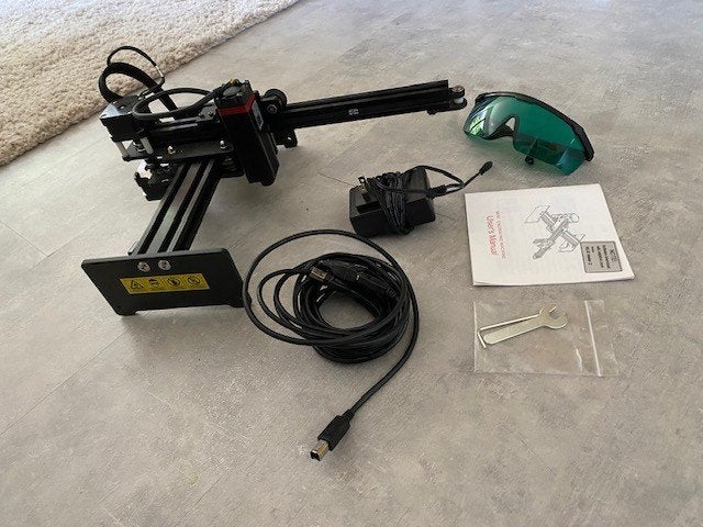 NEJE Lasercutter Master 2 met bril en gereedschap, Ophalen of Verzenden