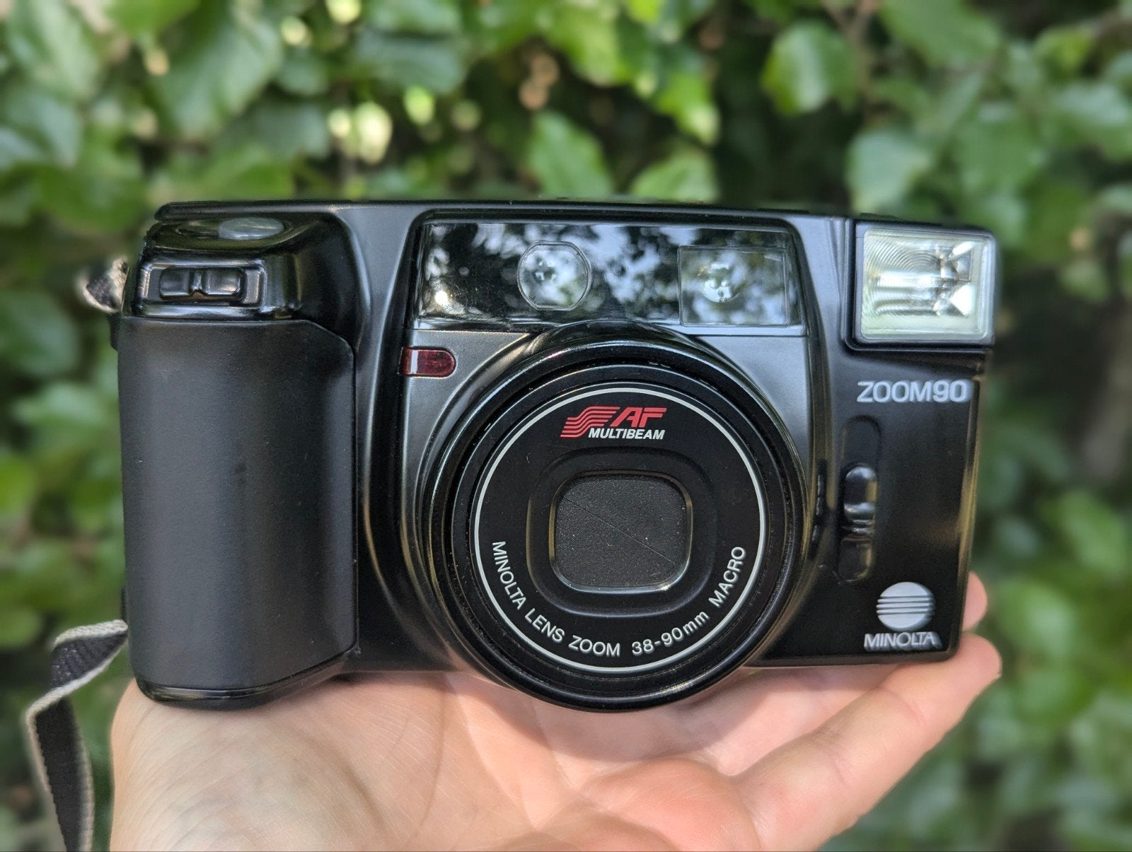 Minolta Zoom 90 Compact Camera - Goedwerkende Staat, Ophalen of Verzenden, Gebruikt, Compact, Minolta