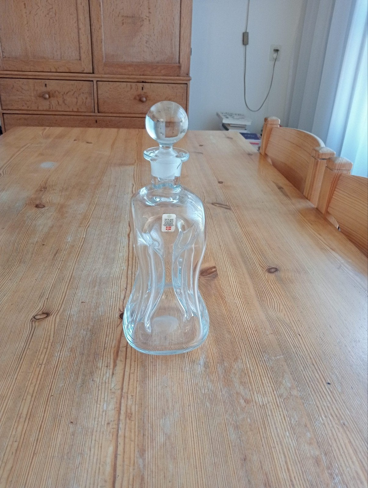 Vintage klukkluk karaf Holmegaard, ontwerp Jacob E. Bang, Ophalen of Verzenden