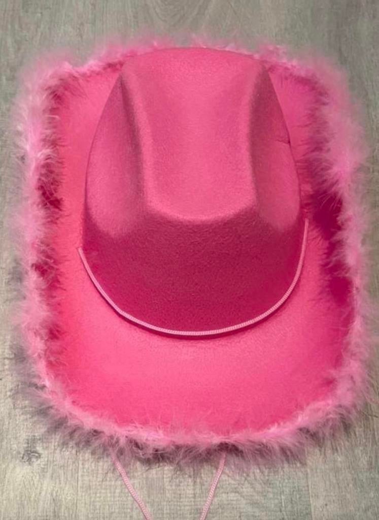 Roze cowboyhoed, Ophalen of Verzenden, Zo goed als nieuw, One size fits all