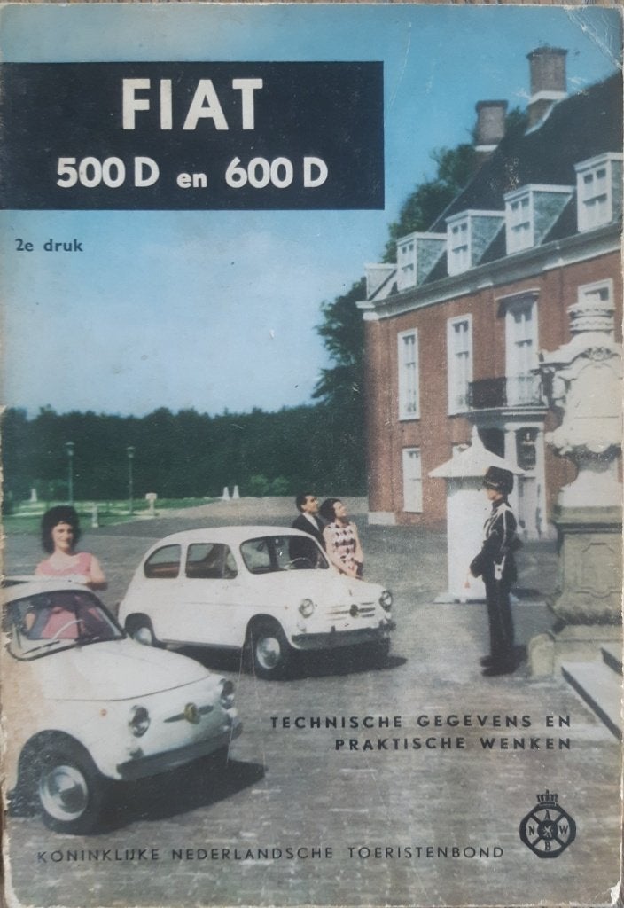 Boekje Fiat 500 D/600 D 1964 oldtimer documentatie zeldzaam, Ophalen of Verzenden