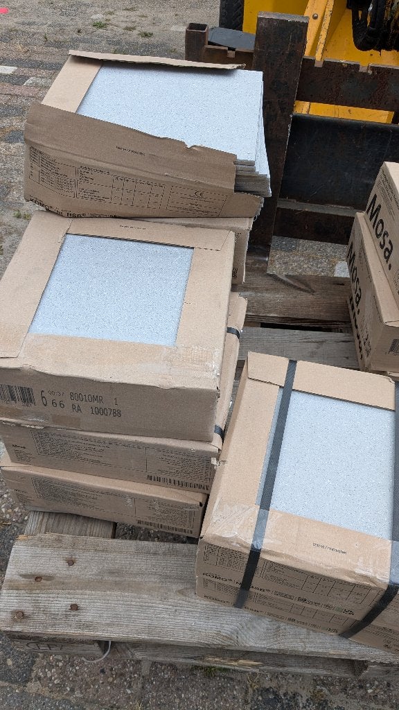 Mosa Holl vloertegels 30x30 Grijs, Ophalen, Keramiek, Nieuw, 20 tot 40 cm