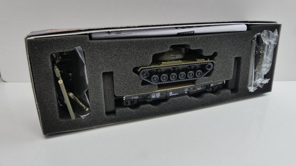 Roco Schwerlastwagen SSy45 DB Panzer tank Bundeswehr 67808, Wisselstroom, ., Ophalen of Verzenden, .