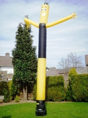 Opblaasbare Skydancer, startboog voor Feesten en Evenemente, Ophalen of Verzenden, Gebruikt, Feestartikel, Verjaardag