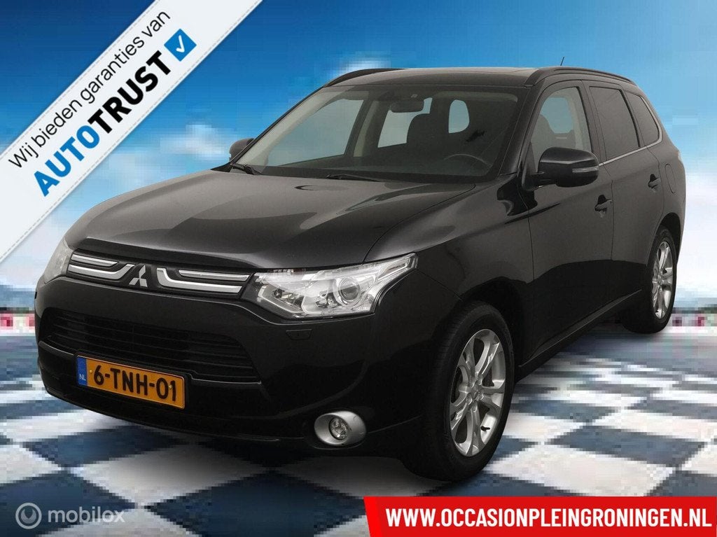 Mitsubishi Outlander 2.0 Instyle 7 persoons Automaat, Auto's, Mitsubishi, 15 km/l, Zwart, 4 cilinders, 150 pk