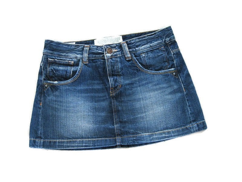 Kuyichi maat M/38 spijkerrok / denim mini rok organic cotton, Maat 38/40 (M), Blauw, Ophalen of Verzenden, Kuyichi