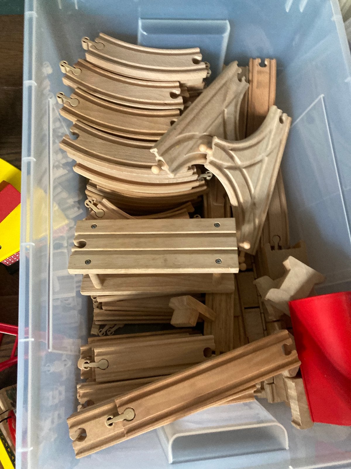 Houten treinbaan Brio en Ikea, Ophalen, Gebruikt