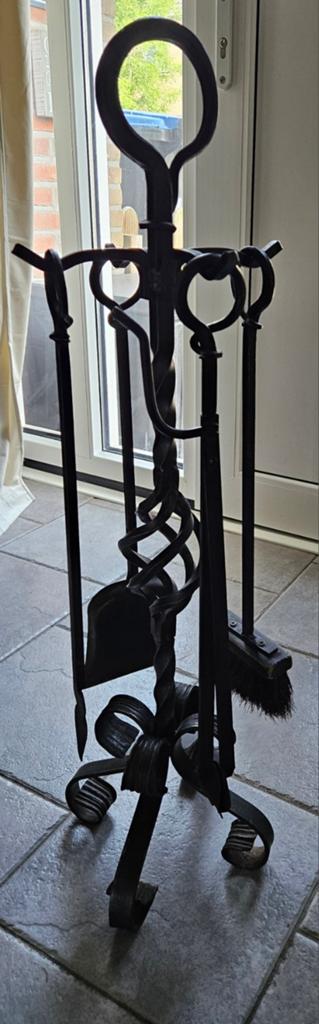 zwaar smeedijzer! Weegt over 6kg, Ophalen, Gebruikt, Vrijstaande haard, Houthaard