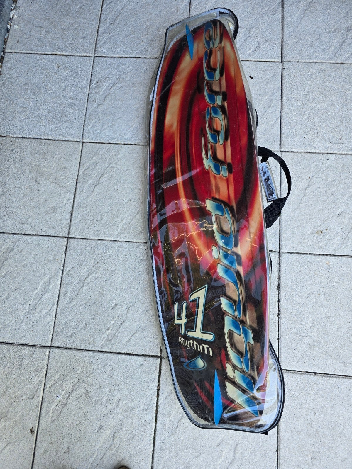 Wakeboard set met schoenen en touw - rits van hoes defect, Ophalen of Verzenden, Gebruikt, Board en Schoenen