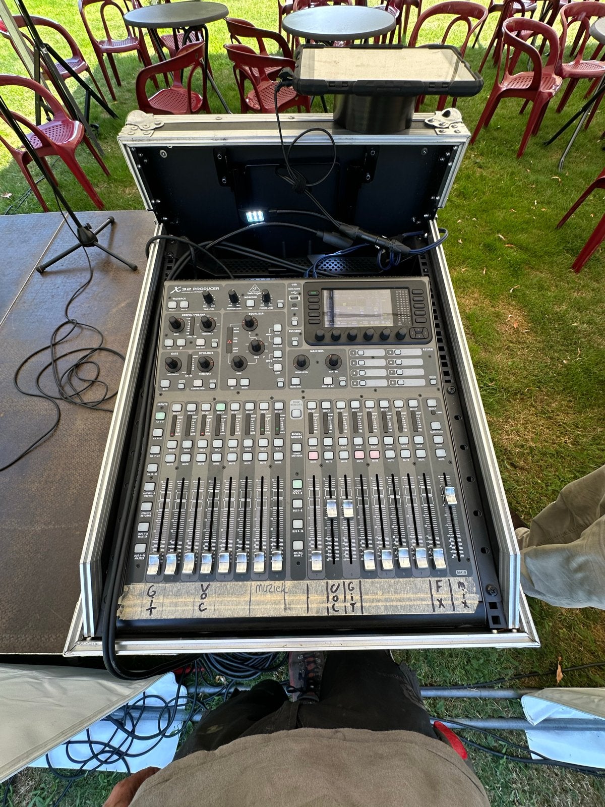 Behringer X32 Producer Digitale Mixer (excl. flightcase), Ophalen, Gebruikt, 20 kanalen of meer, Microfooningang