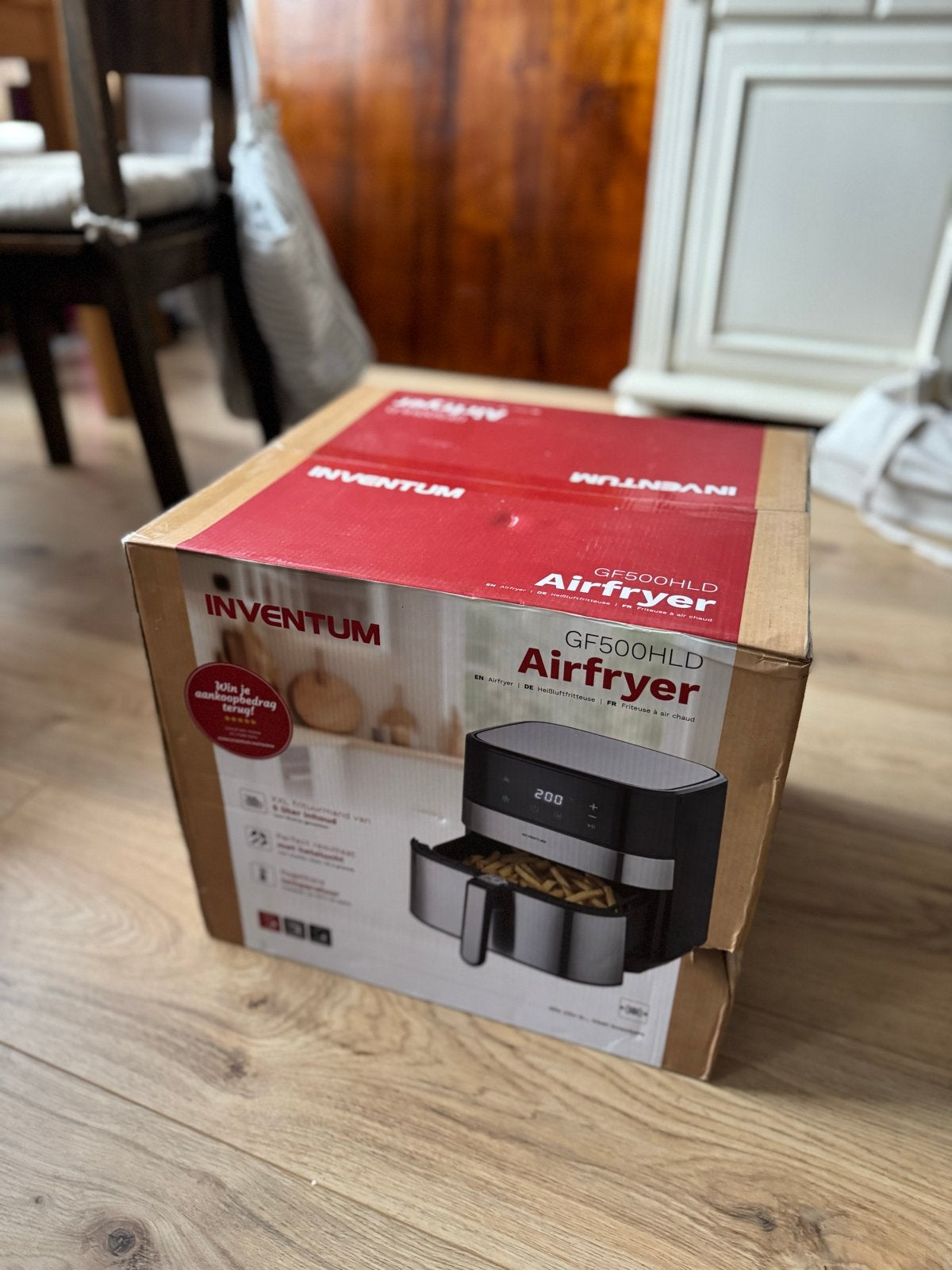 Inventum GF500HLD Airfryer - Nieuw in doos, Witgoed en Apparatuur, Ophalen of Verzenden, Nieuw, Airfryer, 1500 gram of meer