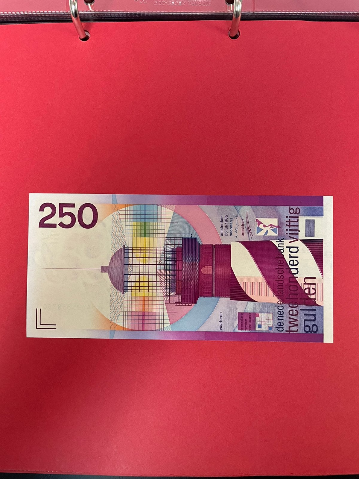 Prachtig biljet van 250 gulden, Ophalen of Verzenden, 250 gulden