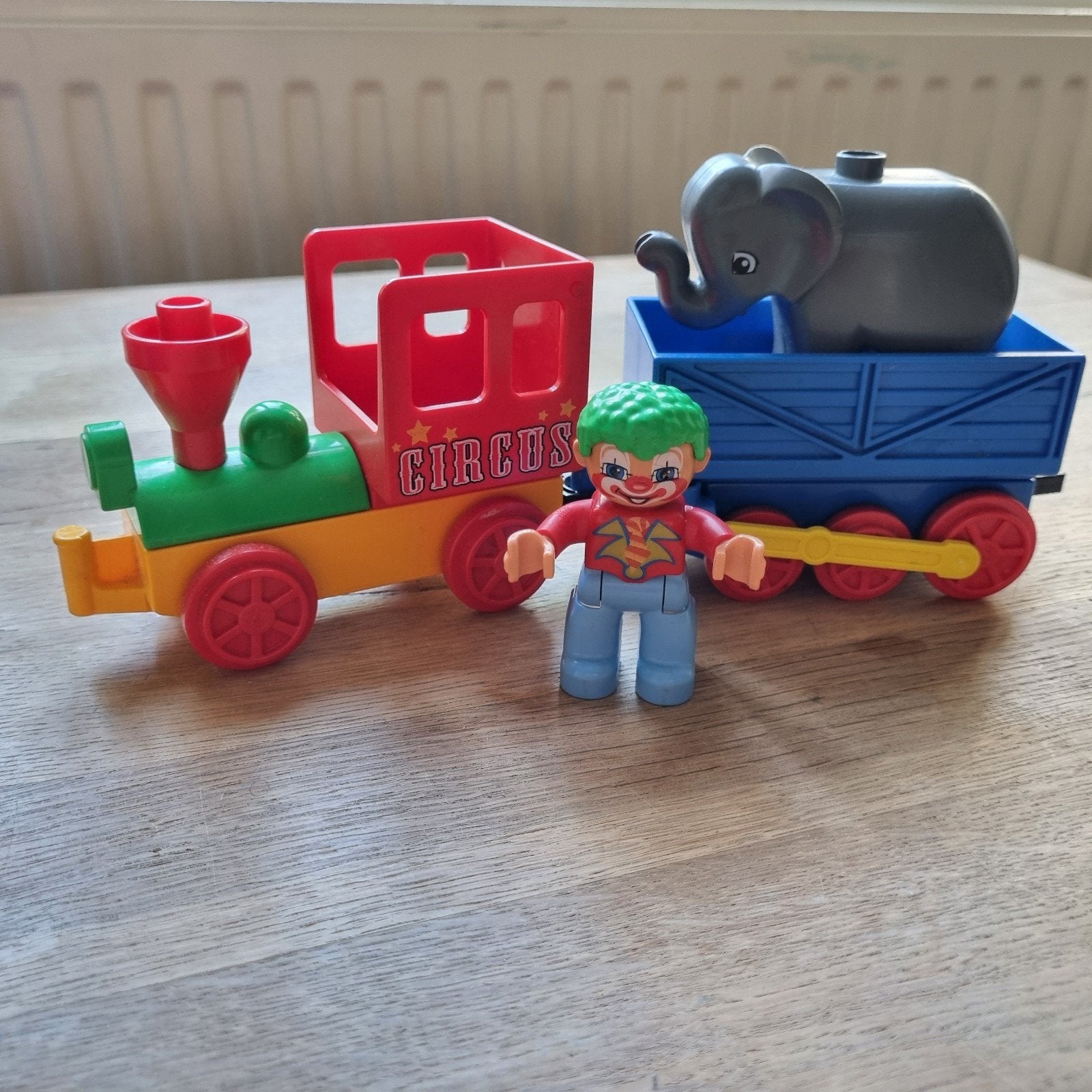 Duplo Circus Trein met Olifant en Clown, Inclusief minifiguren, Gebruikt, Overige thema's, Ophalen of Verzenden