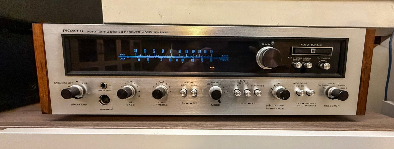 Pioneer SX2500 Receiver, Audio, Tv en Foto, Versterkers en Receivers, Zo goed als nieuw, Stereo, 60 tot 120 watt, Pioneer, Ophalen