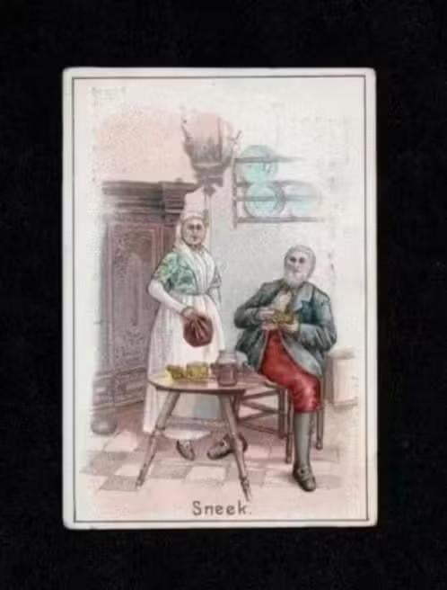 Albumplaatje Sneek Friesland Klederdracht 1910., Ophalen of Verzenden, Zo goed als nieuw